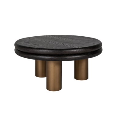 - Couchtisch Macaron (Schwarz rustikal)