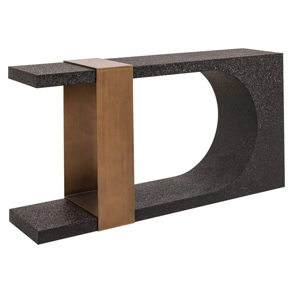 - Wandtafel Bazel (Black/gold)