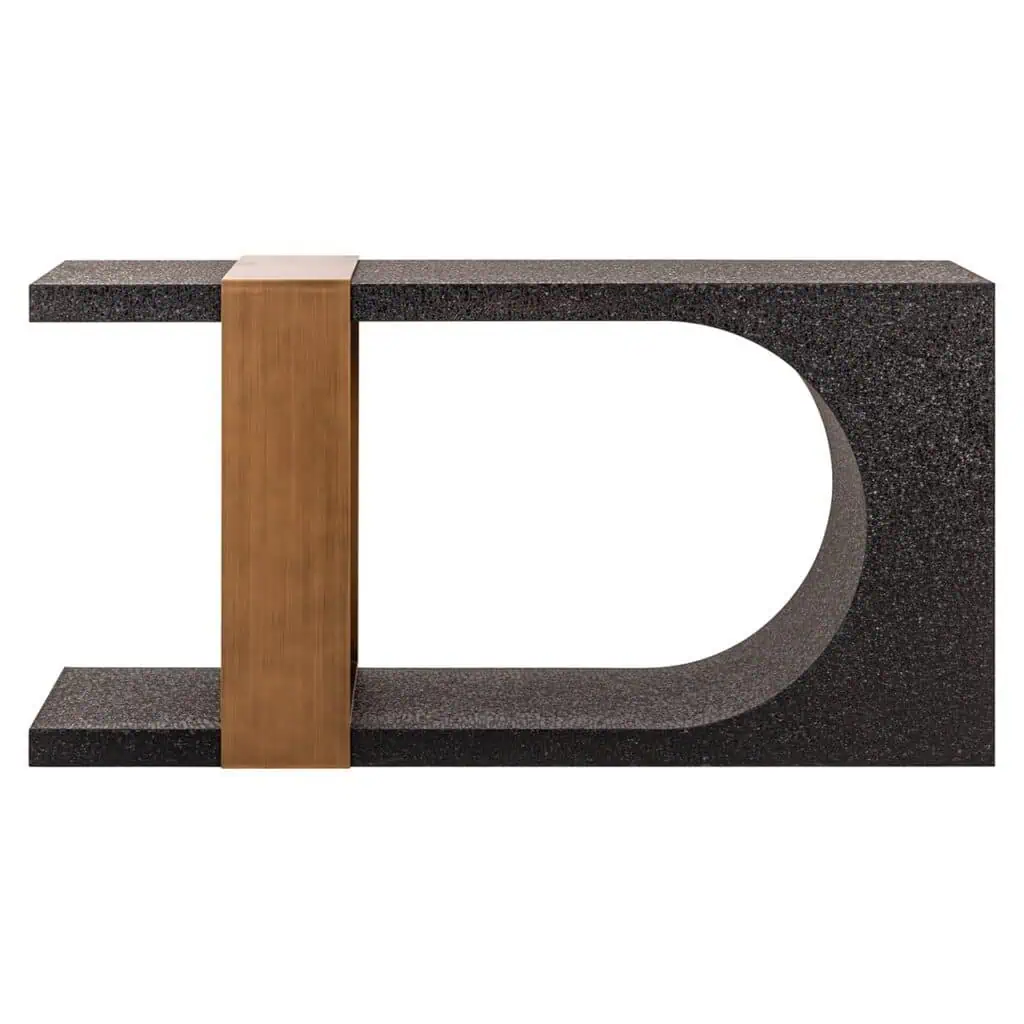 - Wandtafel Bazel (Black/gold)