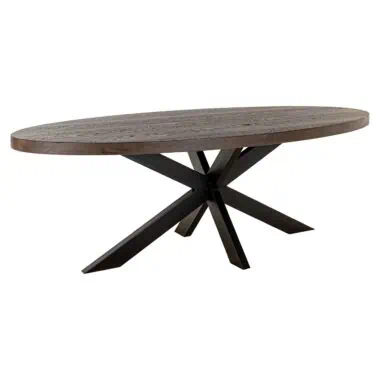 - Dining table Watson brown 235 incl. spider leg black (Dark brown)