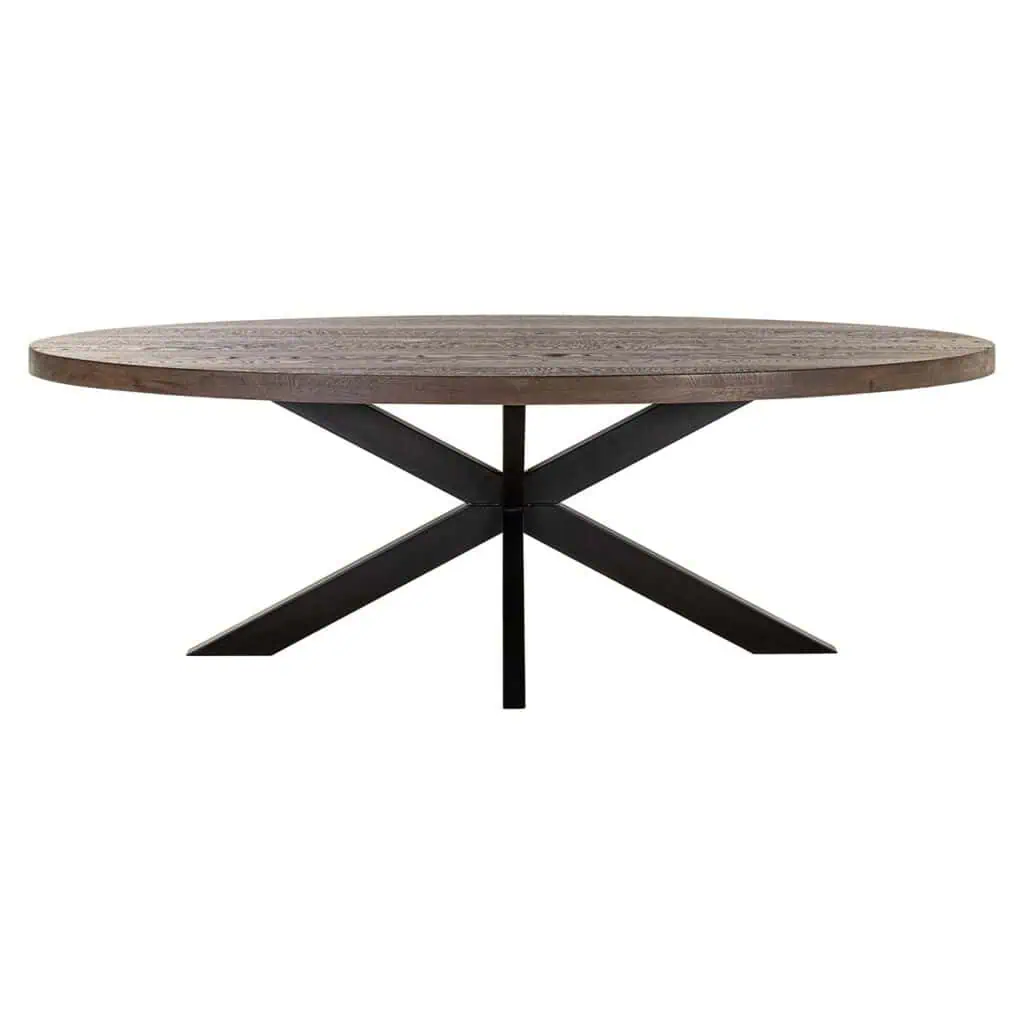 - Eettafel Watson bruin 235 incl. spider leg black (Dark brown)