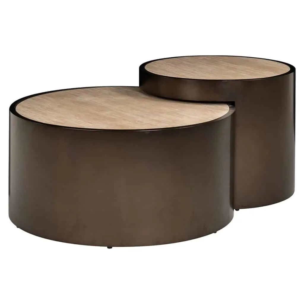 - Salontafel Ronson set van 2 (Beige)