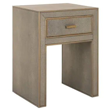 - Nachtkastje Bloomville 1-lade incl. glas (Brown)