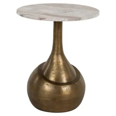 - Side table SiaBrushed Gold)