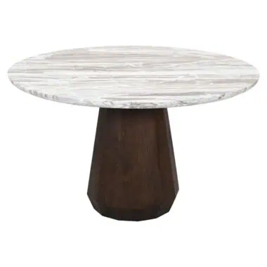 - Dining table Oberoy 130Ø (Brown)