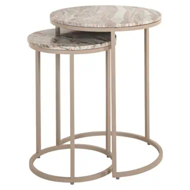 - Bijzettafel Fairfax set van 2 (Stone)