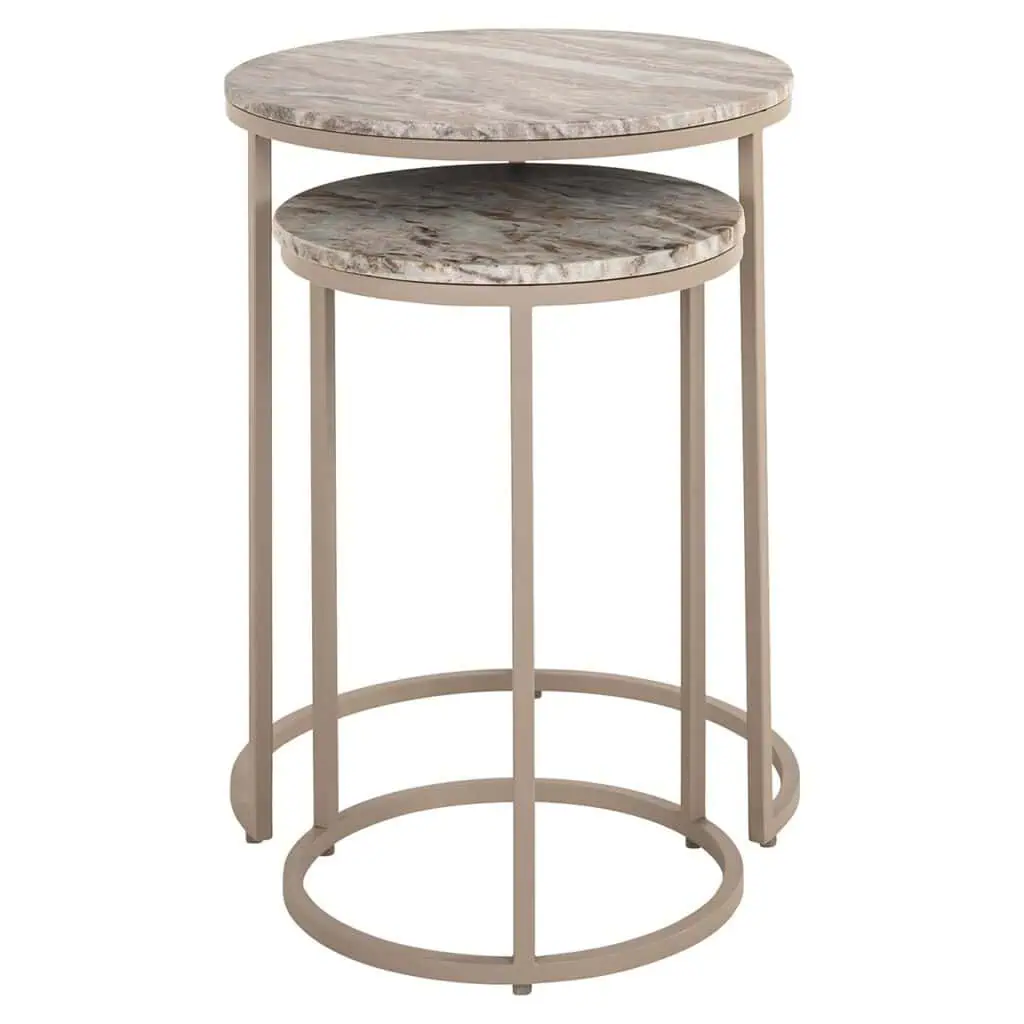 - Bijzettafel Fairfax set van 2 (Stone)