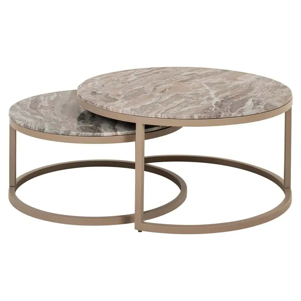 - Salontafel Fairfax set van 2 (Stone)