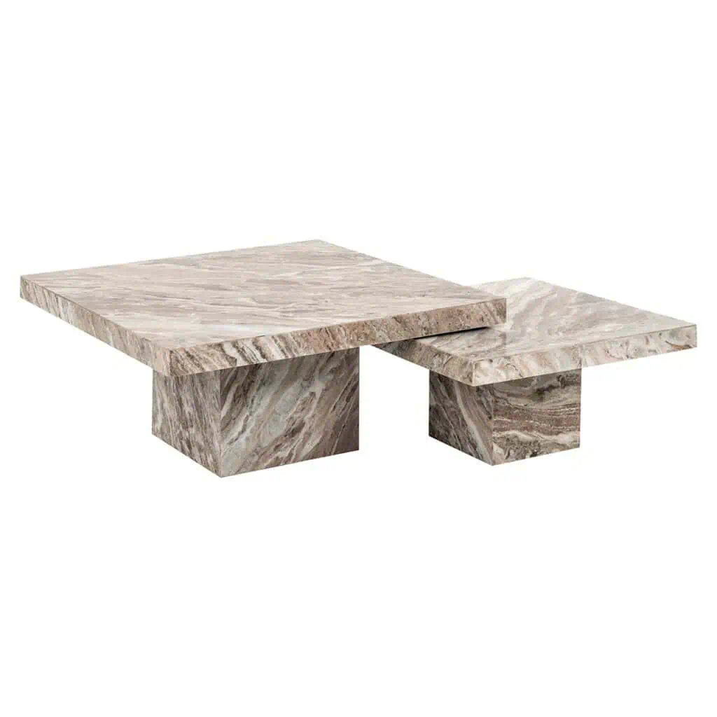 - Salontafel Rashford set van 2 (Stone)