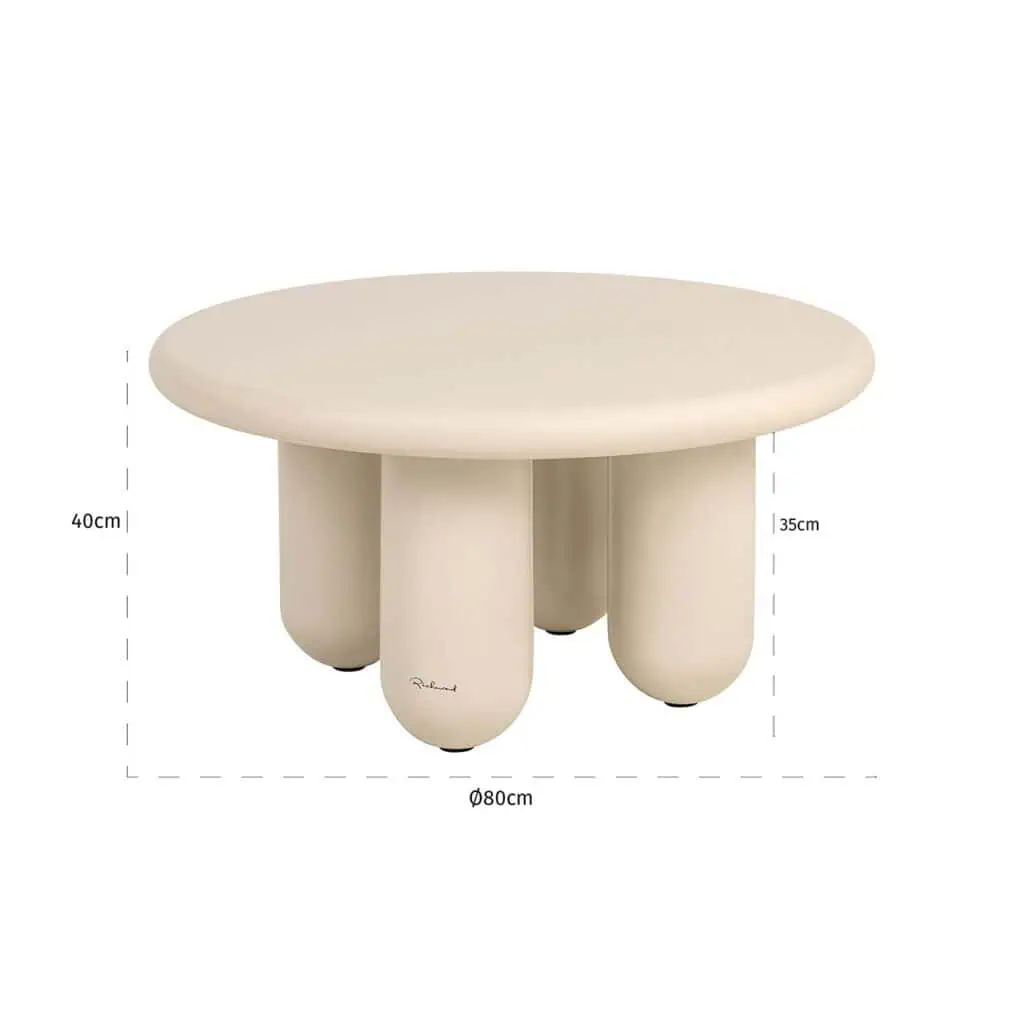 - Salontafel Calma 80Ø (Beige)
