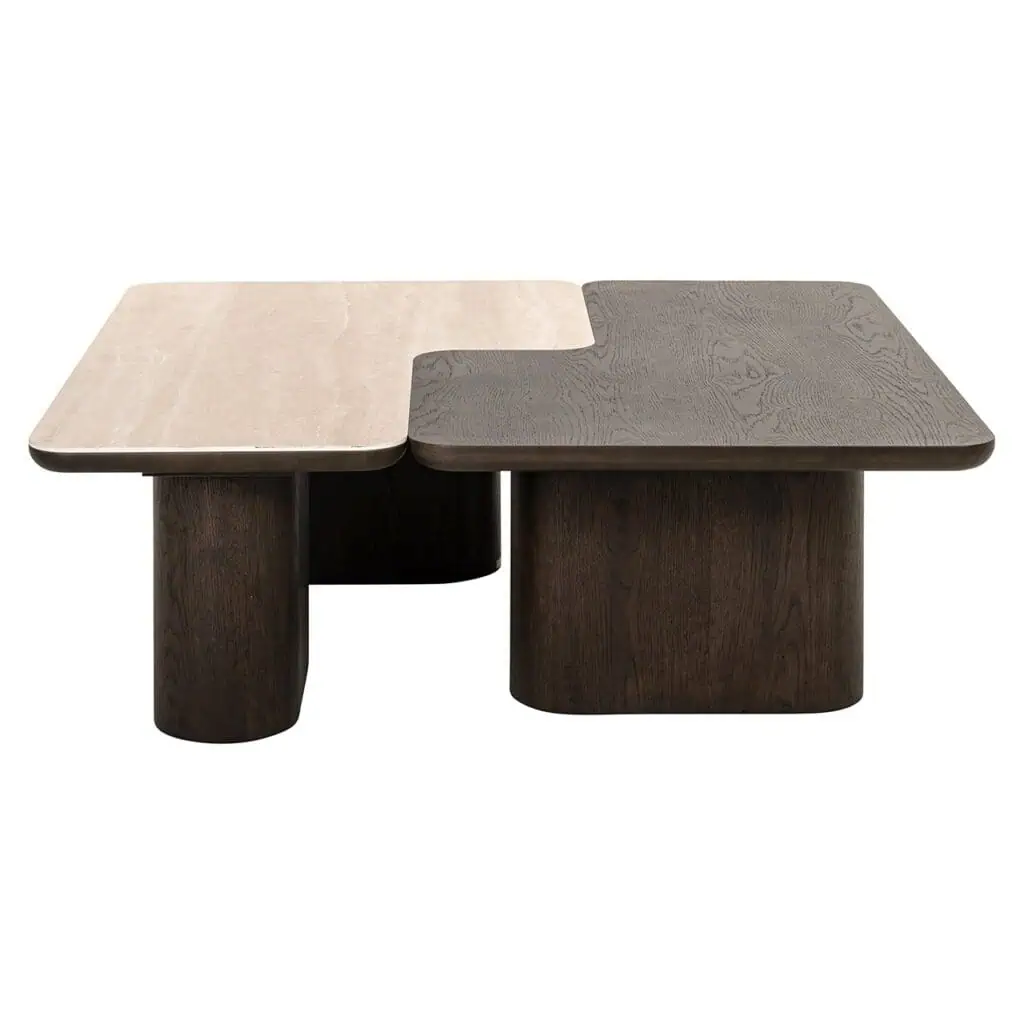 - Salontafel Nando set van 2 (Brown)
