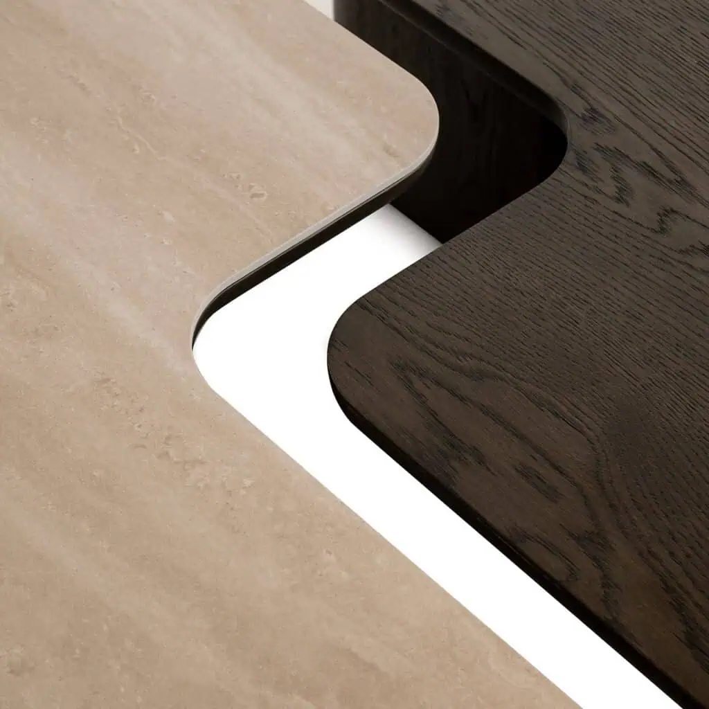 - Salontafel Nando set van 2 (Brown)