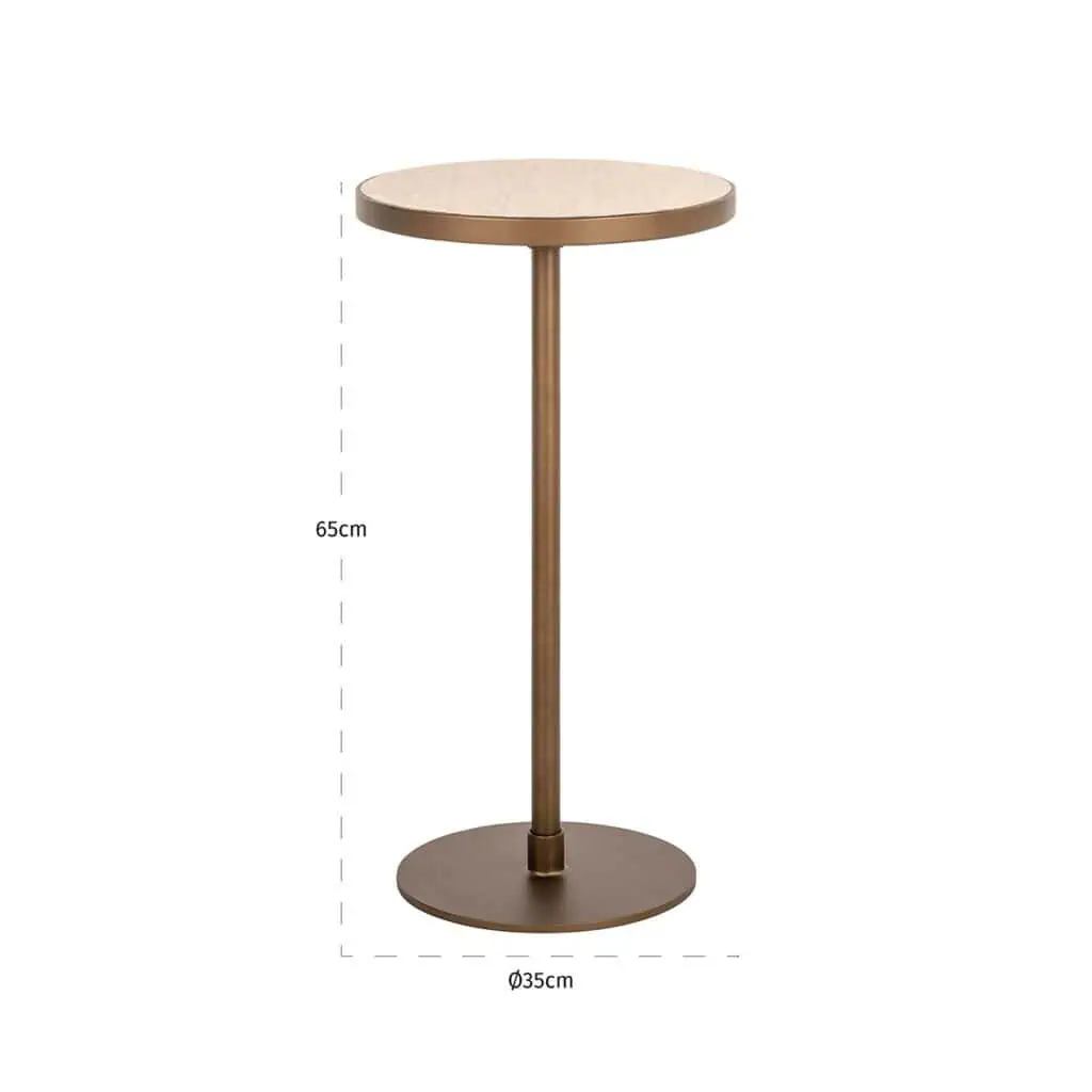 - Bijzettafel Selly (Beige)