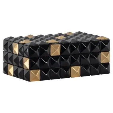 - Storage box Velicia (Black/gold)