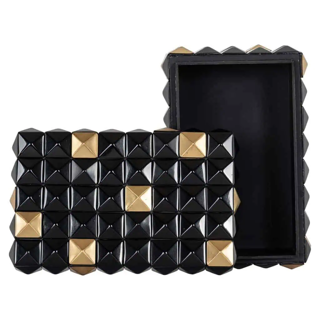 - Opbergbox Velicia (Black/gold)
