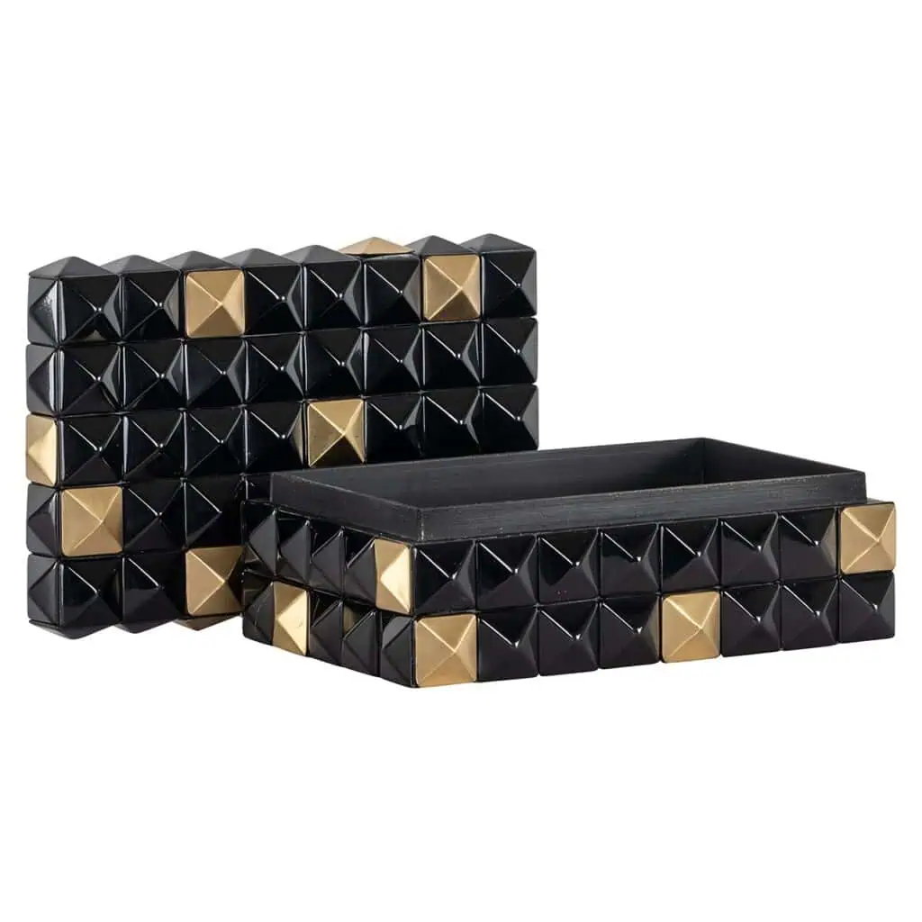 - Opbergbox Velicia (Black/gold)