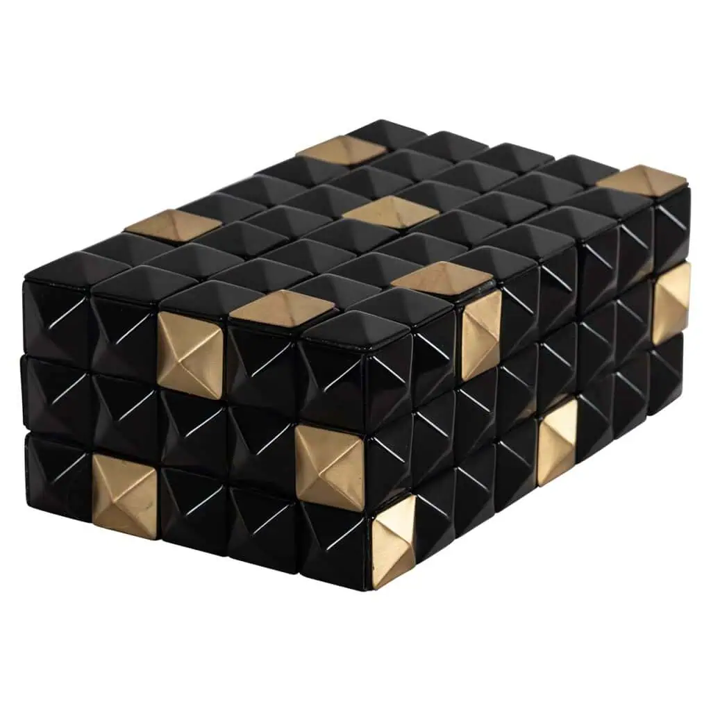 - Opbergbox Velicia (Black/gold)