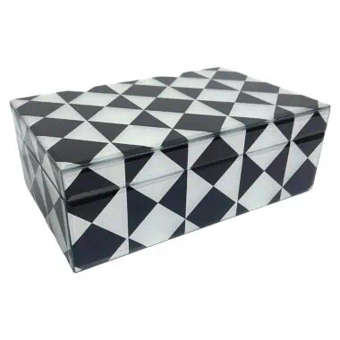 - Opbergbox Silas klein (Black/white)
