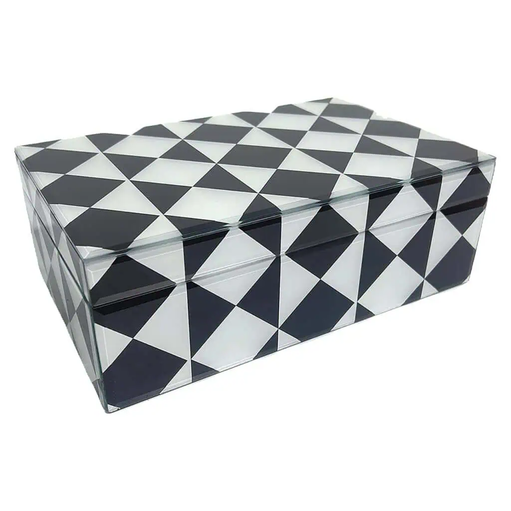 - Opbergbox Silas groot (Black/white)