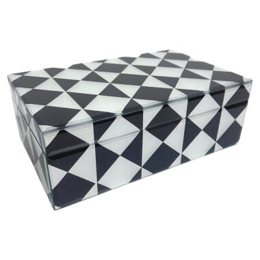 - Opbergbox Silas groot (Black/white)