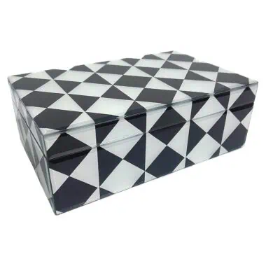 - Opbergbox Silas groot (Black/white)