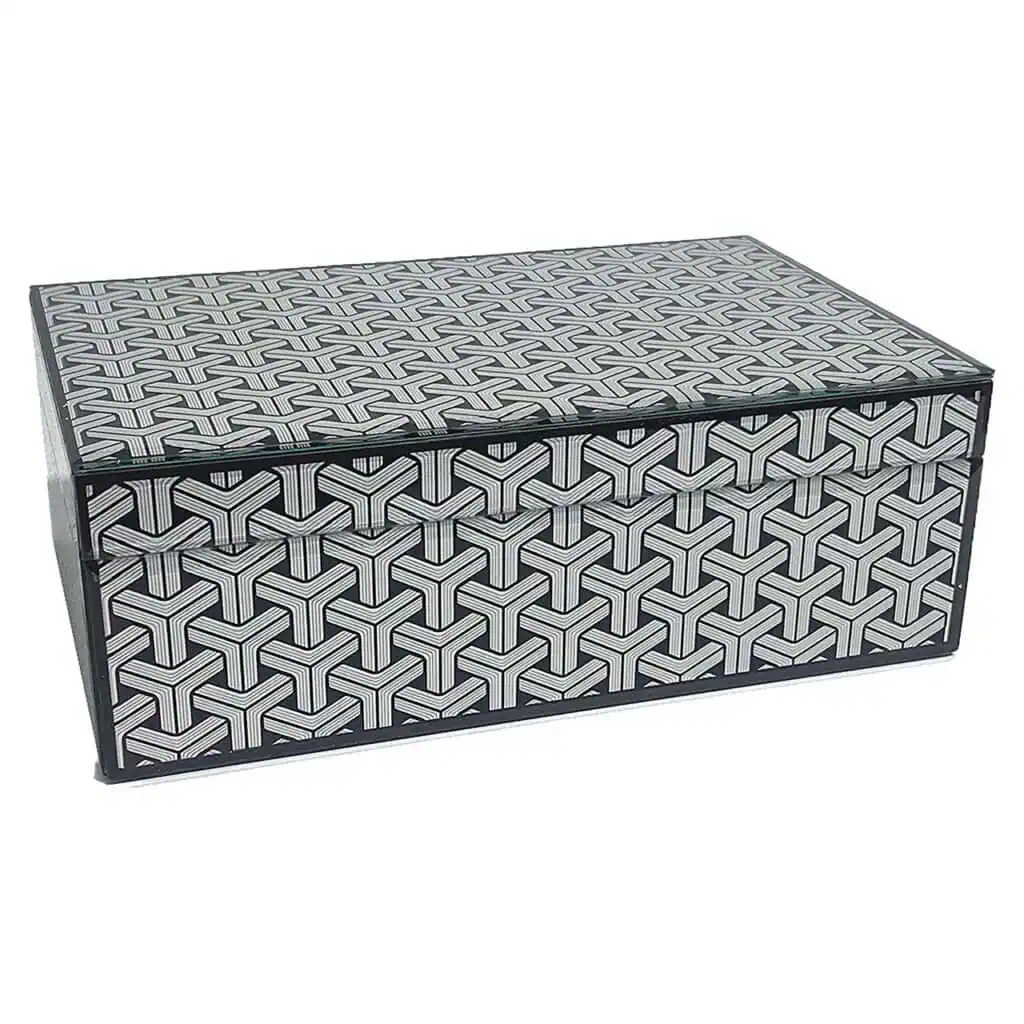 - Opbergbox Feliz klein (Black/white)
