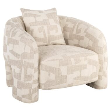- Lounge fauteuil Tuscany beige graffic (Beige graffic)