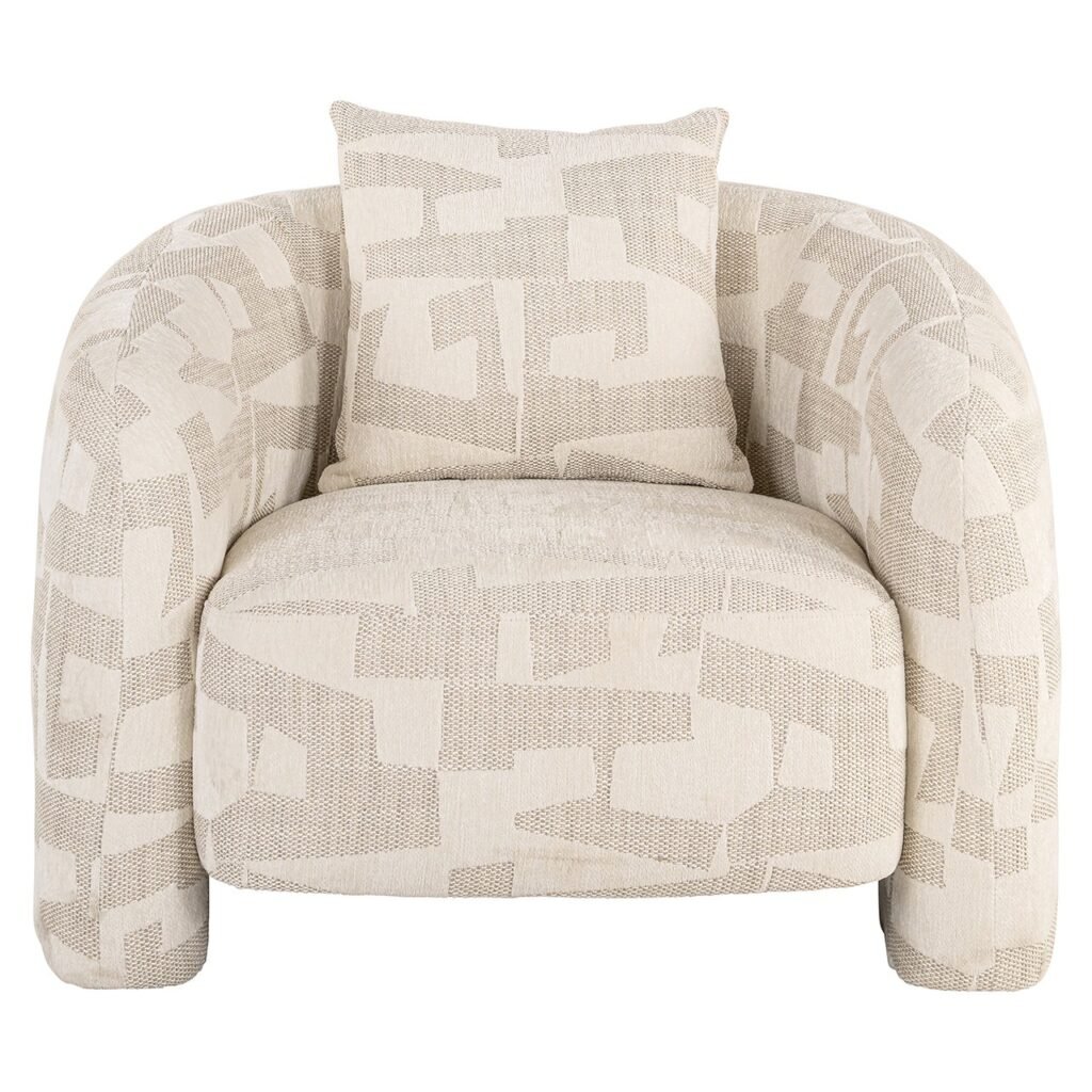 - Lounge fauteuil Tuscany beige graffic (Beige graffic)