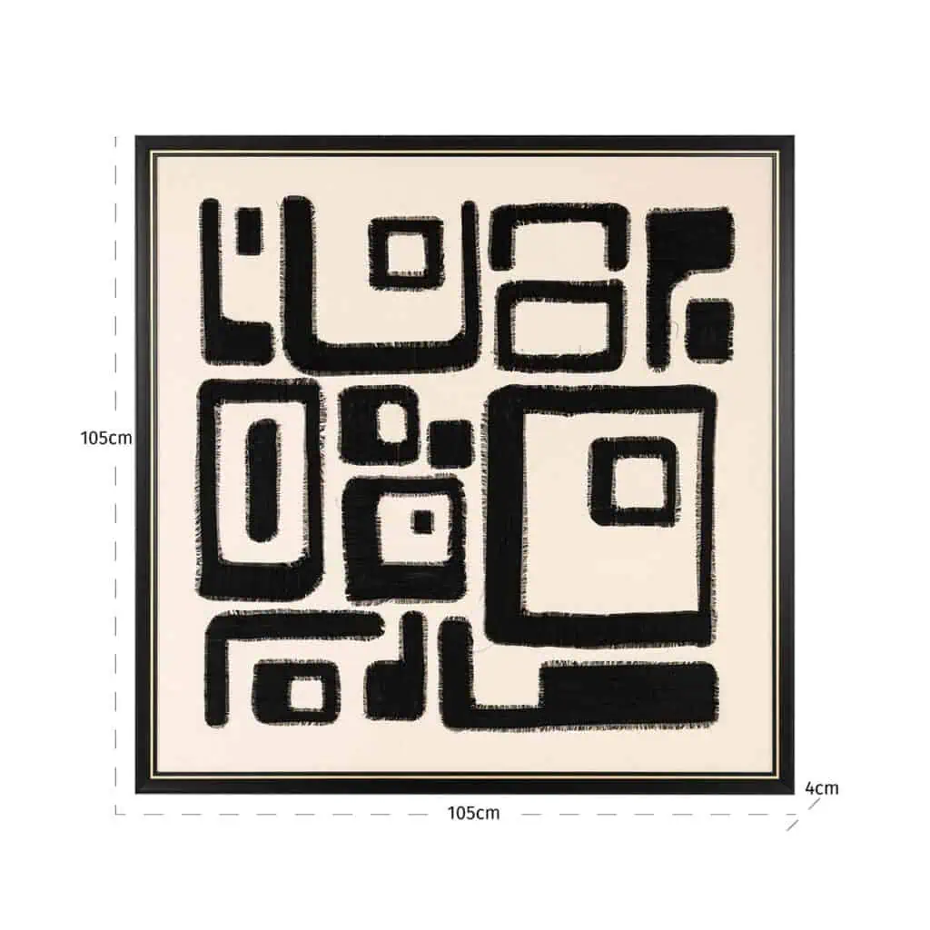 - Wall art Shanita (Black/white)