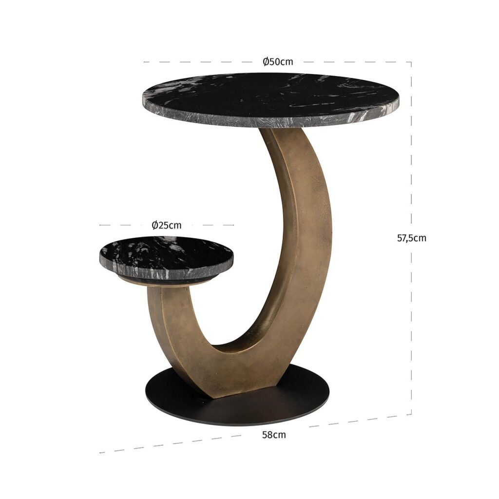 - Bijzettafel Tibby (Black)