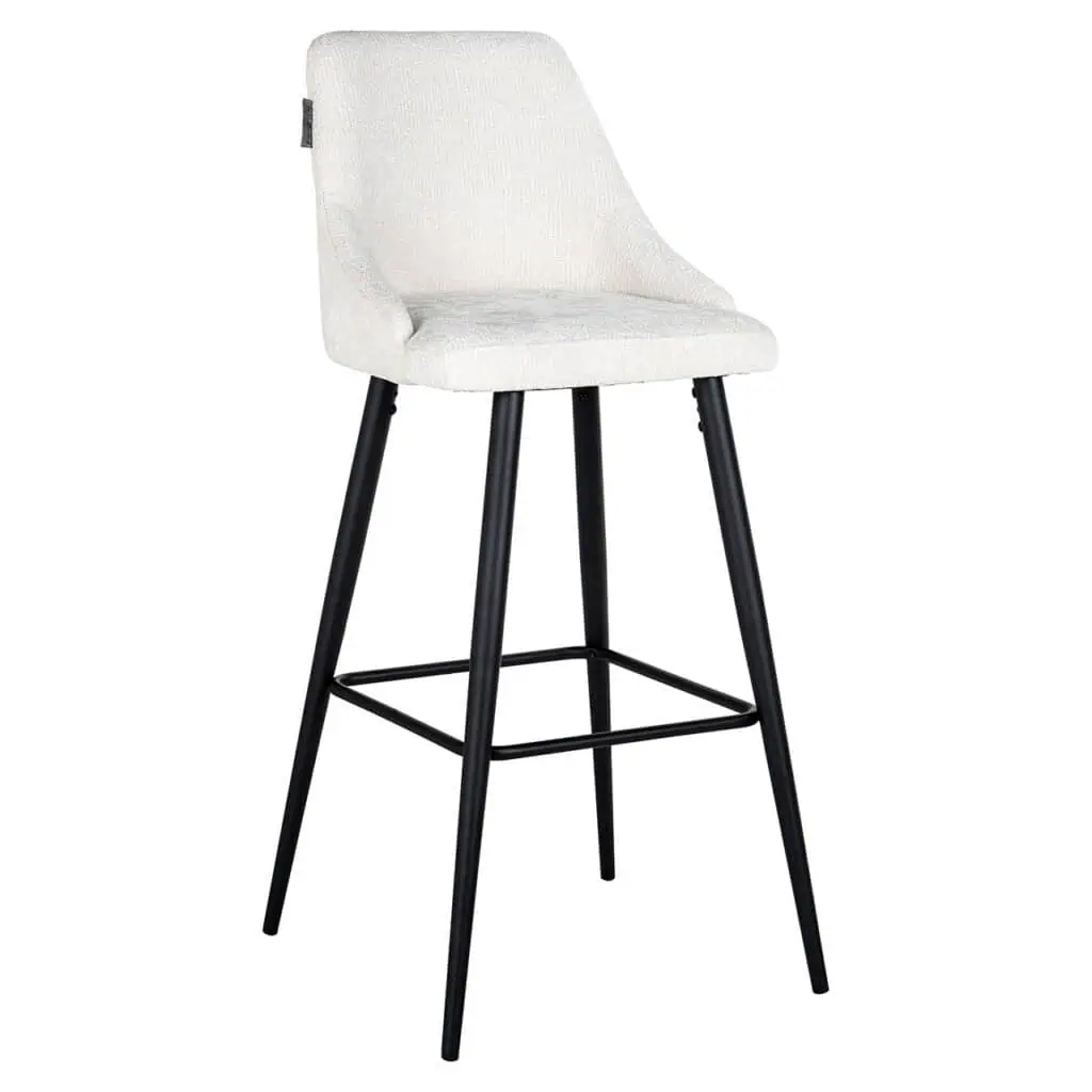 - Bar stoel Brooke white unicorn (set van 2) (Unicorn 02 white)