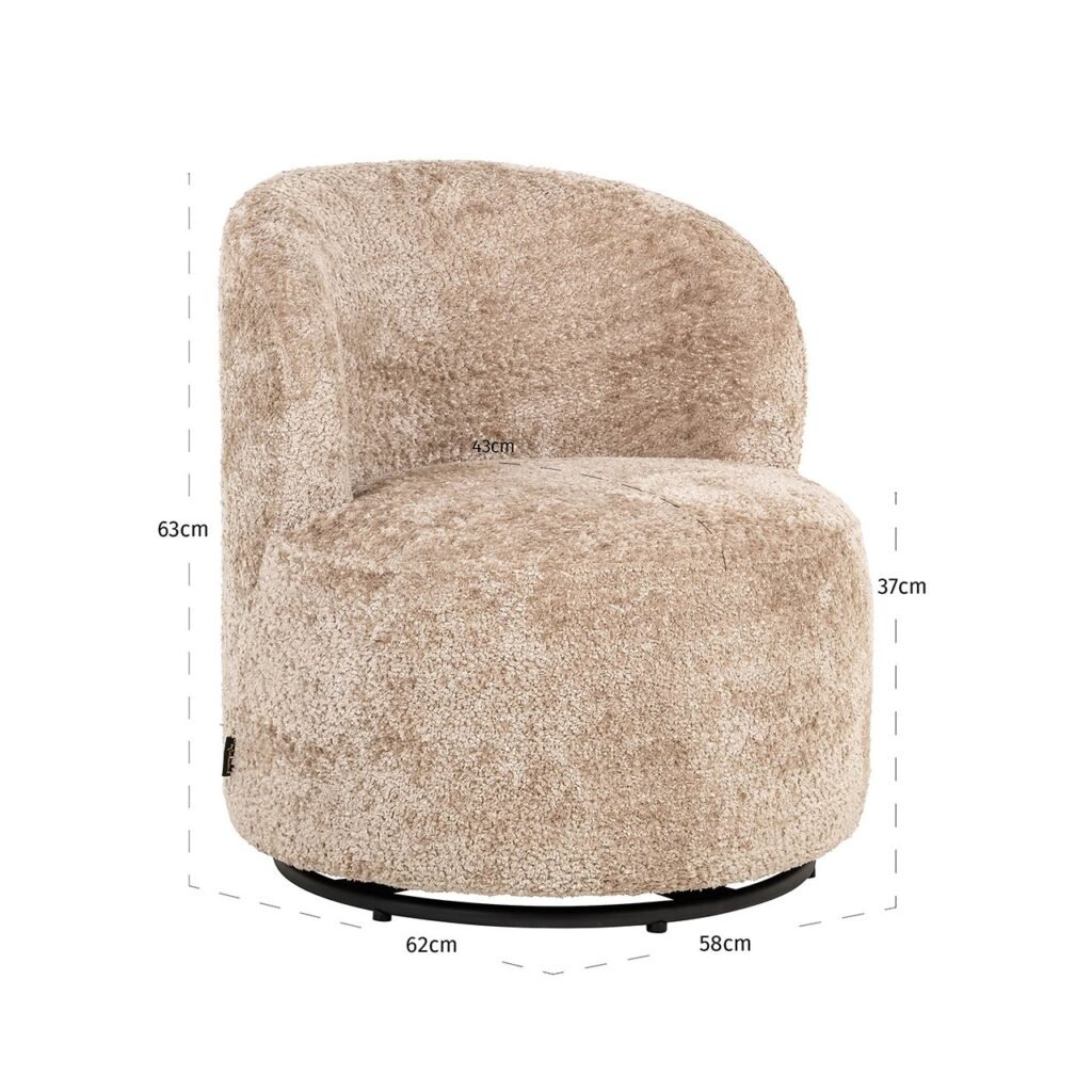 - Draaistoel kids Jackie sheep nature (Sheep 01 nature)