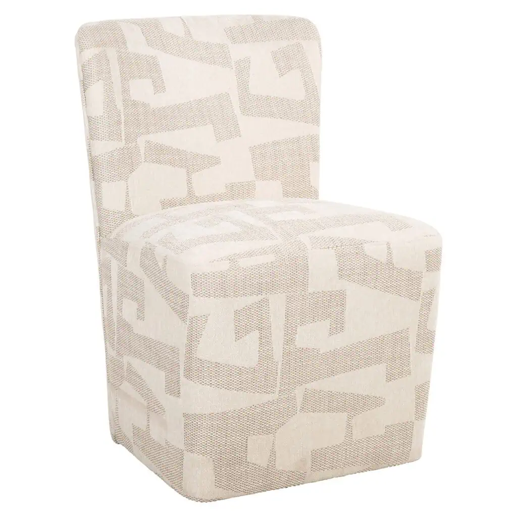 - Stoel Lorain met wieltjes beige graffic (Beige graffic)