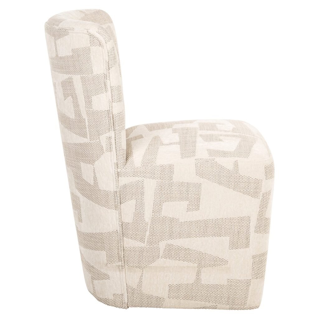 - Stoel Lorain met wieltjes beige graffic (Beige graffic)