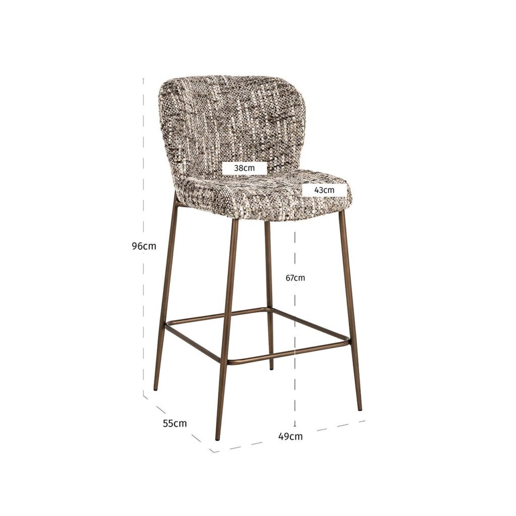 - Counterstoel Odarby brown omara (Brown omara)