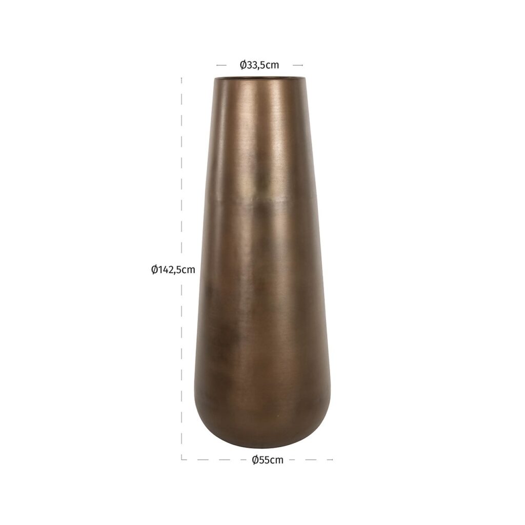 - Vaas Kenza groot (Brass antique)