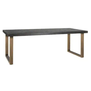 - Eettafel Blackbone brass 180 (Black rustic)