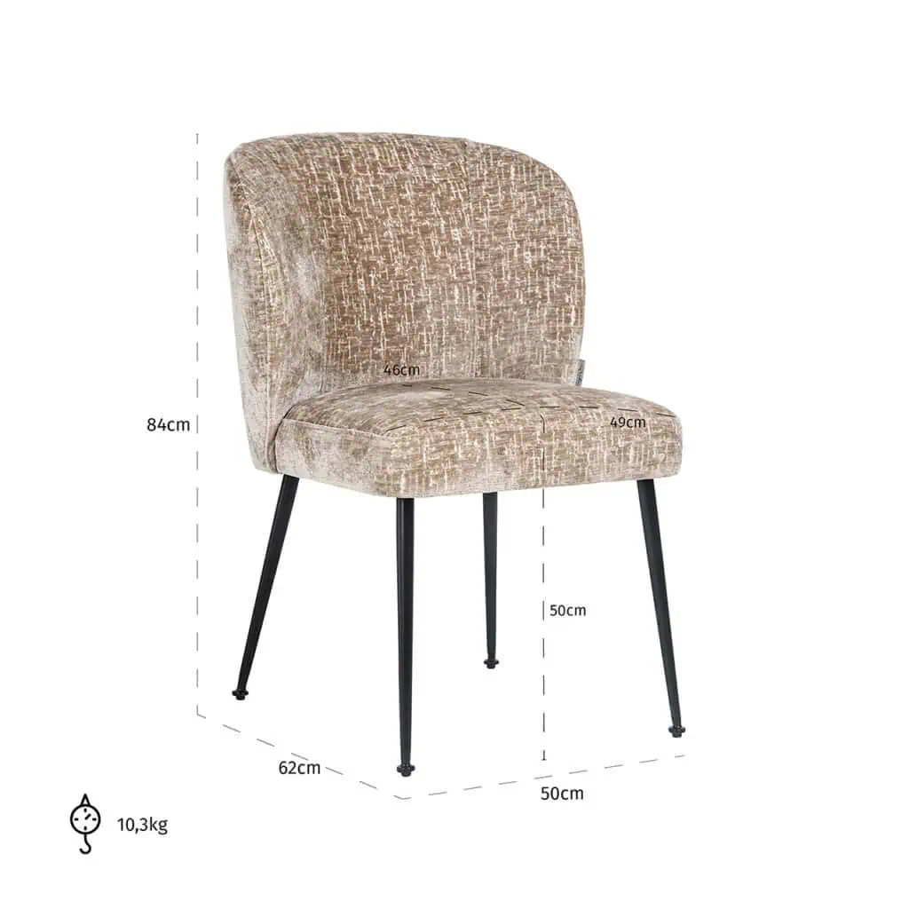 - Chaise Fallon Shitake Island / noirShitake Island 124)
