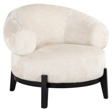 - Fauteuil Montana white chenille (Bergen 900 white chenille)