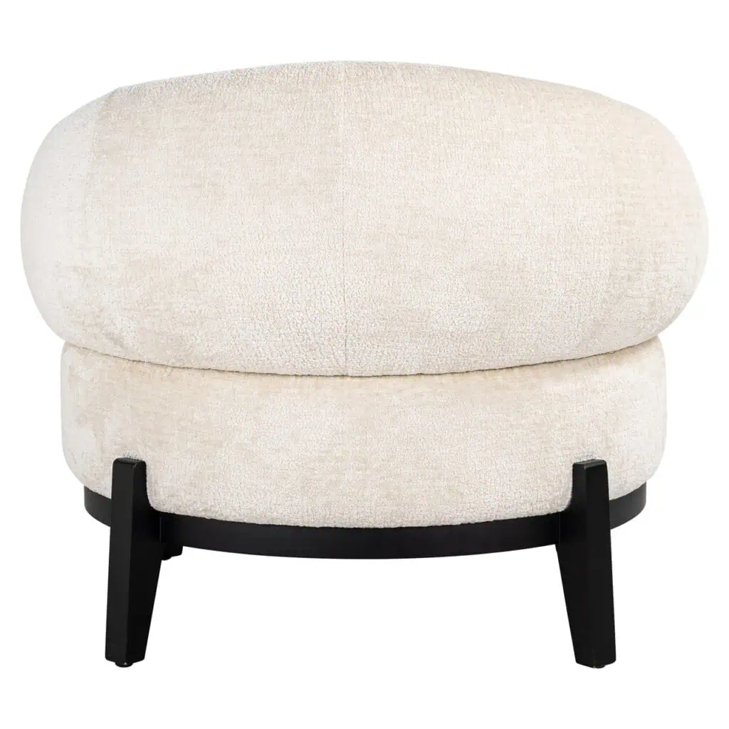 - Fauteuil Montana white chenille (Bergen 900 white chenille)