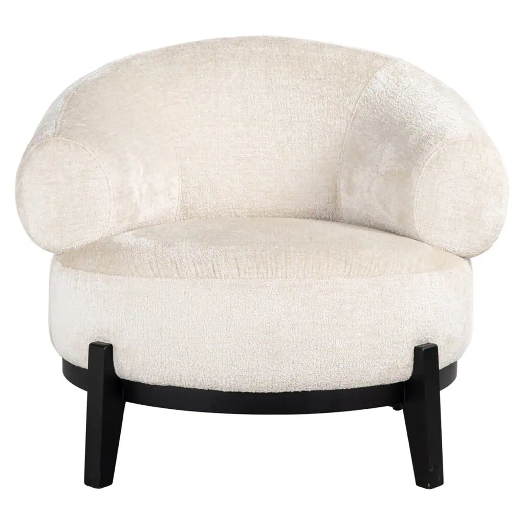 - Fauteuil Montana white chenille (Bergen 900 white chenille)
