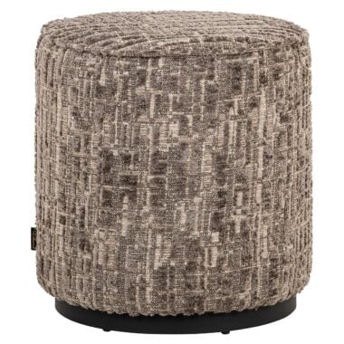 - Poef Lexie 45Ø grey dalia (Dalia 45 Greige)