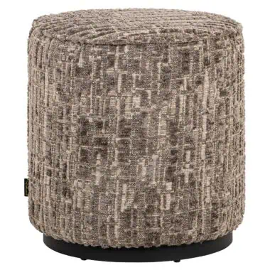 - Poef Lexie 45Ø grey dalia (Dalia 45 Greige)