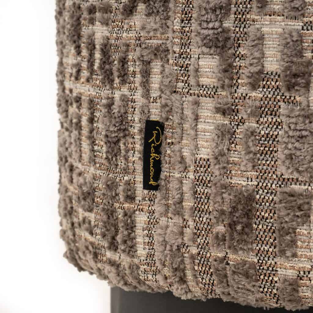 - Poef Lexie 45Ø grey dalia (Dalia 45 Greige)