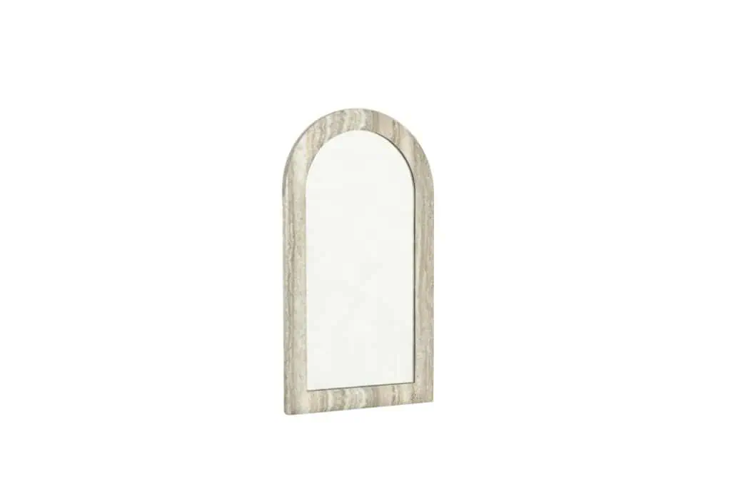 - Spiegel Calvo grey faux travertine