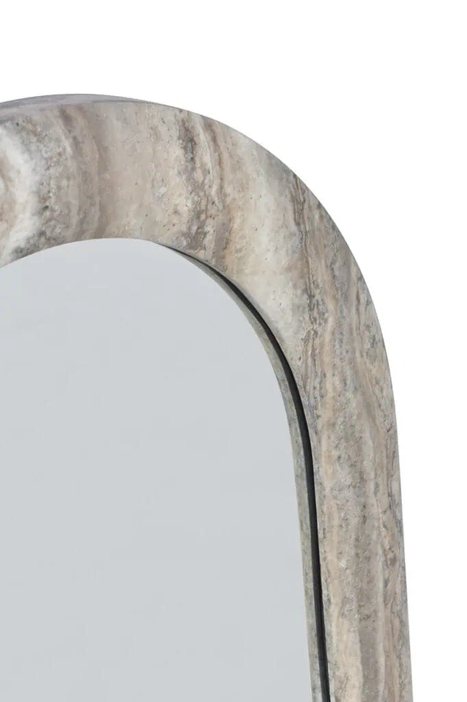 - Spiegel Calvo grey faux travertine