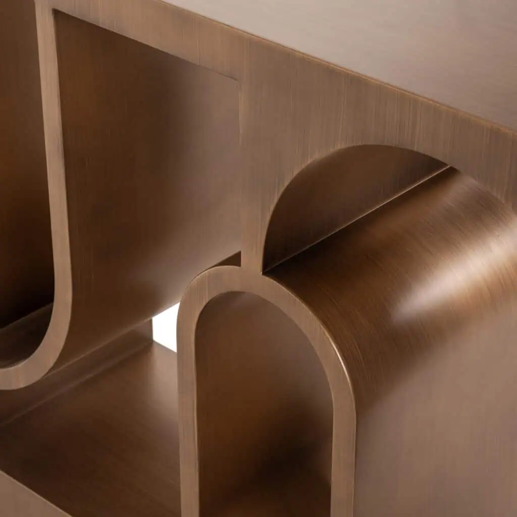 - Console Lugano brushed gold
