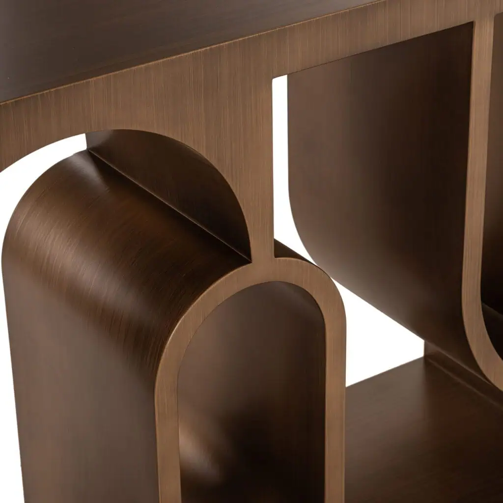 - Console Lugano brushed gold