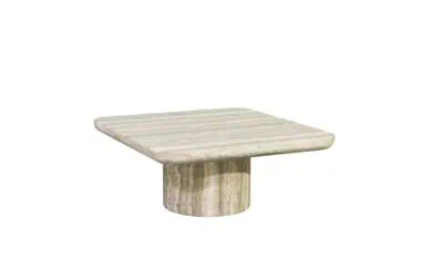- Beistelltisch Denizly Grau Faux Travertin