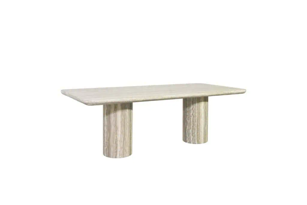- Eettafel Nebula grey 225 faux travertine